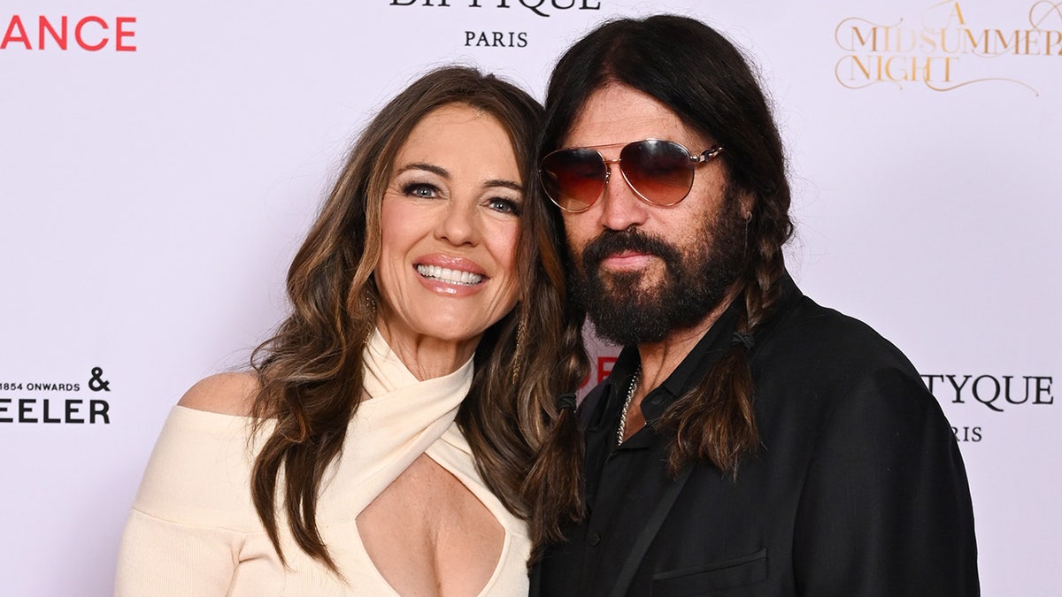 Elizabeth Hurley admits the one thing 'fabulous' Billy Ray Cyrus is banned from doing with her  at george magazine