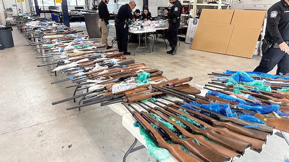 ICE, CBP seize 400 firearms hidden in fake trailer walls at southern border crossing  at george magazine