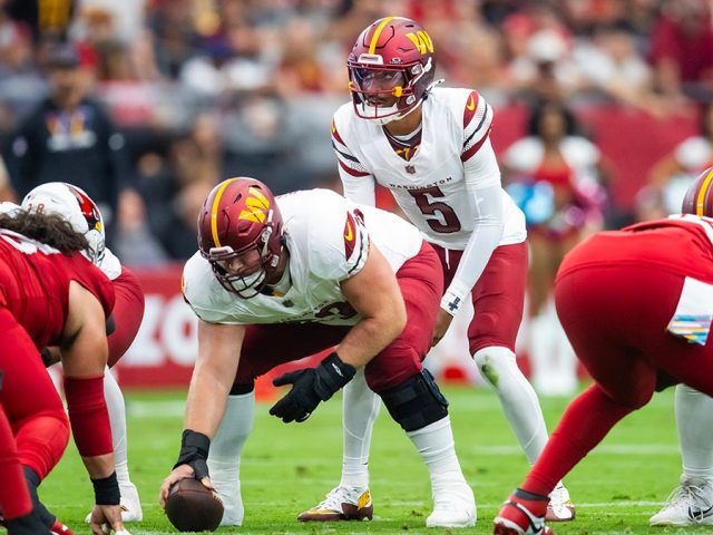 Commanders’ Tyler Biadasz discusses building chemistry with Jayden Daniels