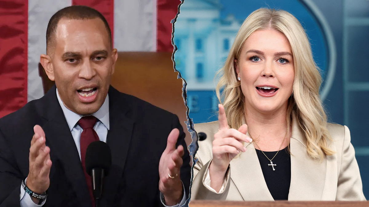 EXCLUSIVE: Karoline Leavitt slams Hakeem Jeffries as 'stone-cold loser' after he attacks her as 'demented'  at george magazine