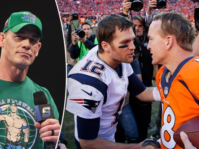 John Cena’s cryptic post of Tom Brady, Peyton Manning photo gets fans speculating about final opponent