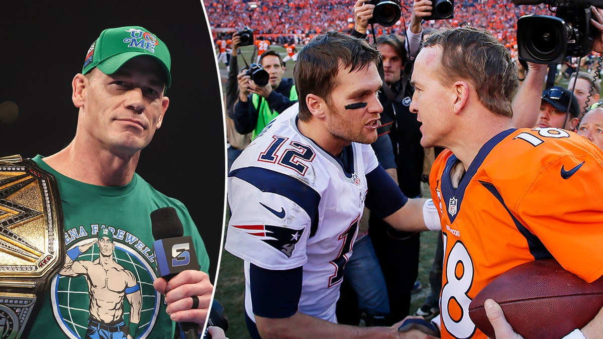 John Cena's cryptic post of Tom Brady, Peyton Manning photo gets fans speculating about final opponent  at george magazine