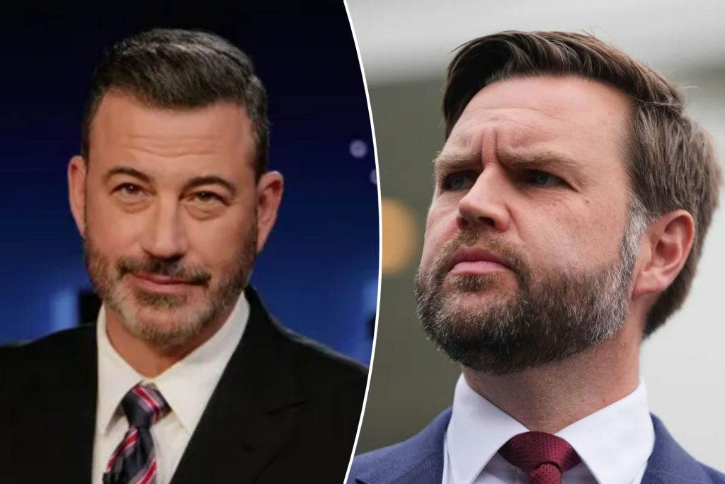 Late-night host Jimmy Kimmel melts down at JD Vance for mocking his ratings  at george magazine