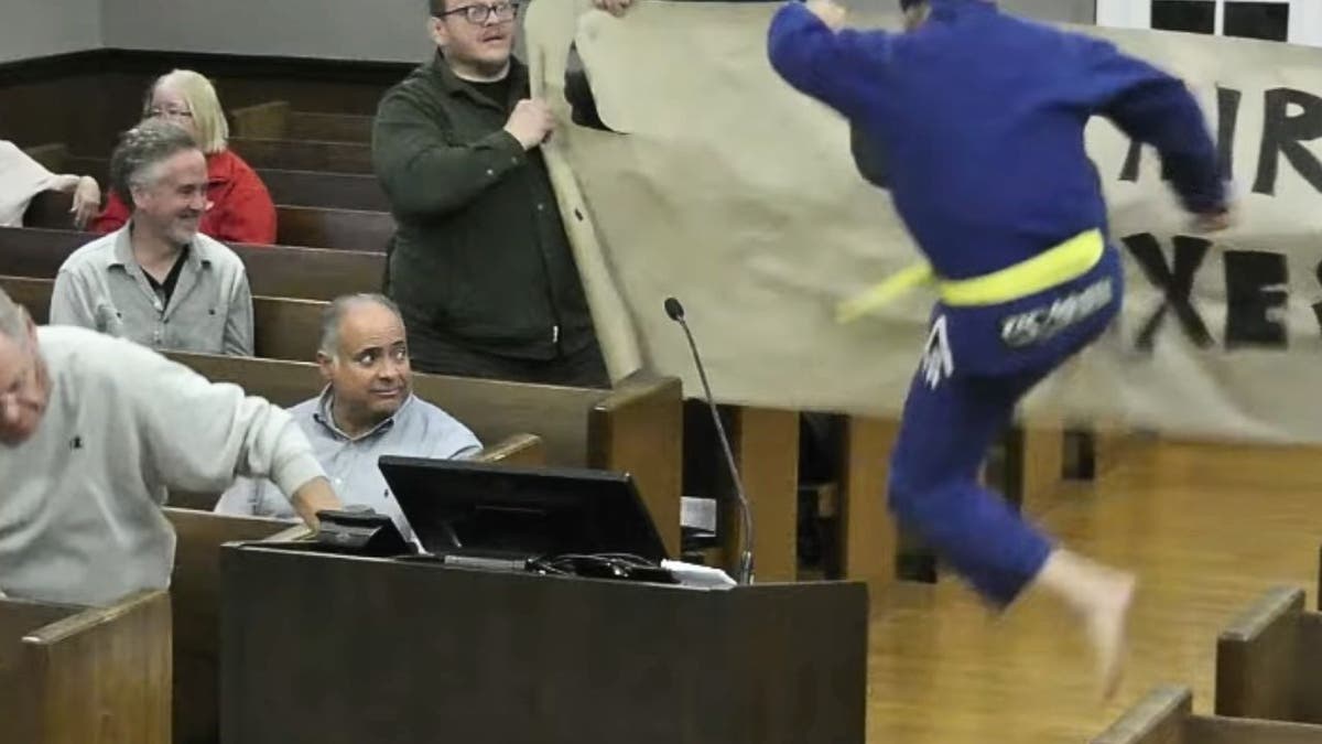 Independent NJ candidate’s martial arts theatrics shakes up township meeting  at george magazine