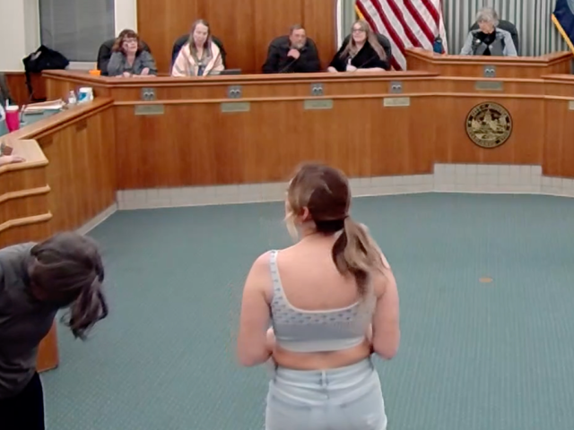 Maine school board meeting sees women undress in protest of trans athletes in girls’ sports, in growing trend
