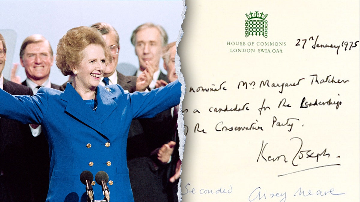 Historic letter that marked Margaret Thatcher’s rise to power discovered hidden in garage  at george magazine