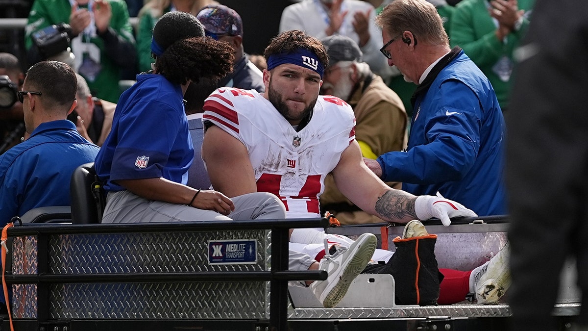 Giants' Cam Skattebo suffers gruesome ankle injury vs Eagles  at george magazine