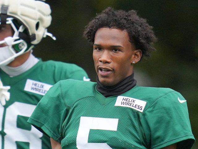 Frustrated Garrett Wilson gives Jets head coach Aaron Glenn an earful at halftime