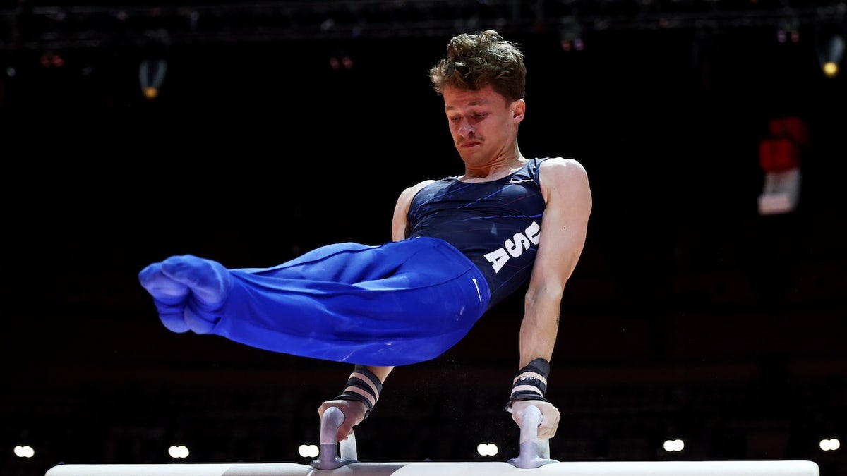 Air Force gymnast who won World Championships medal defends Israeli gymnasts barred by Indonesia  at george magazine