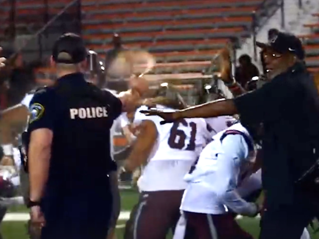 High school football team travels 500 miles only to get pepper sprayed by police after loss