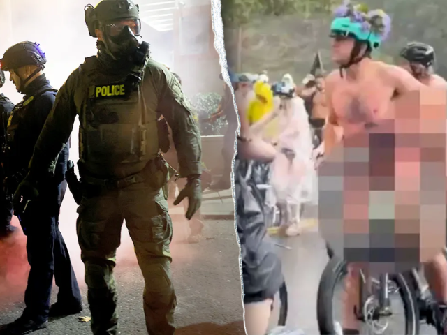 ‘Unsightly tactics’: Feds react to nude bicycle protesters who bared all outside ICE facility
