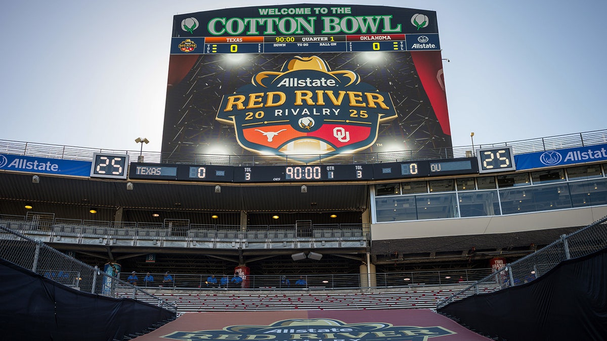Tensions flare at Red River Rivalry sparking Oklahoma-Texas players' pregame scuffle  at george magazine