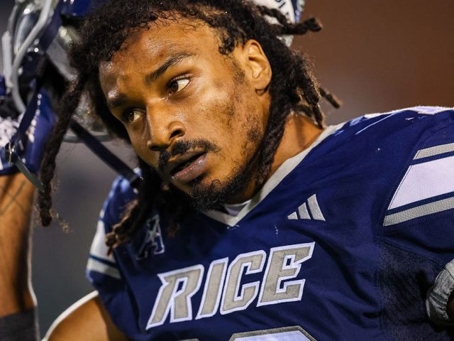 Rice cornerback ejected from game after punching player, pushing ref