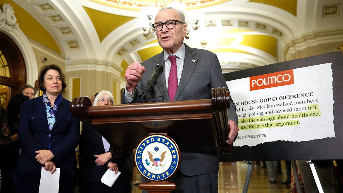 Trump blasts 'weakened' Schumer as Democrats again block GOP effort to reopen government  at george magazine