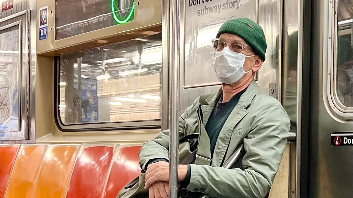 Tom Hanks goes incognito on NYC subway with mask and beanie during recent trip  at george magazine