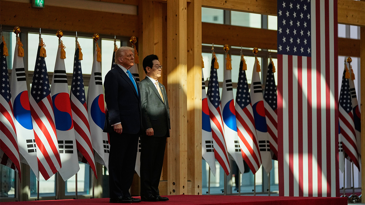 Trump visits South Korea as he attempts to secure billions in investment  at george magazine