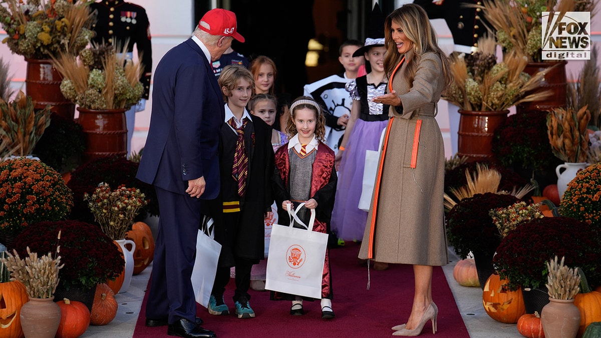 White House opens South Lawn to trick-or-treaters for Halloween celebration with Trumps  at george magazine