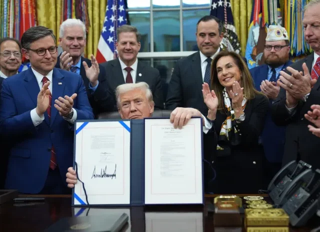 Trump rages at Democrats and the filibuster in signing bill to end government shutdown