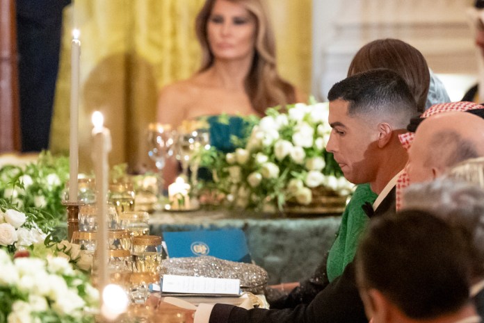 Trump fetes Saudi crown prince with pseudo-state dinner attended by Cristiano Ronaldo  at george magazine