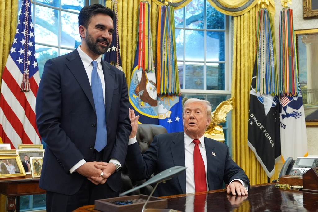 Trump trades in attacks for praise as he hosts Mamdani in remarkably respectful Oval Office meeting  at george magazine