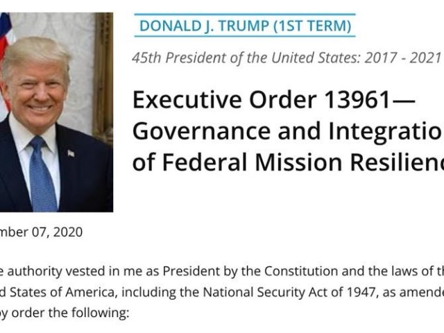 Executive Order 13961: Refutation and Utter Debunking of Constitutional Usurpation Claims and Analysis of Federal Mission Resilience