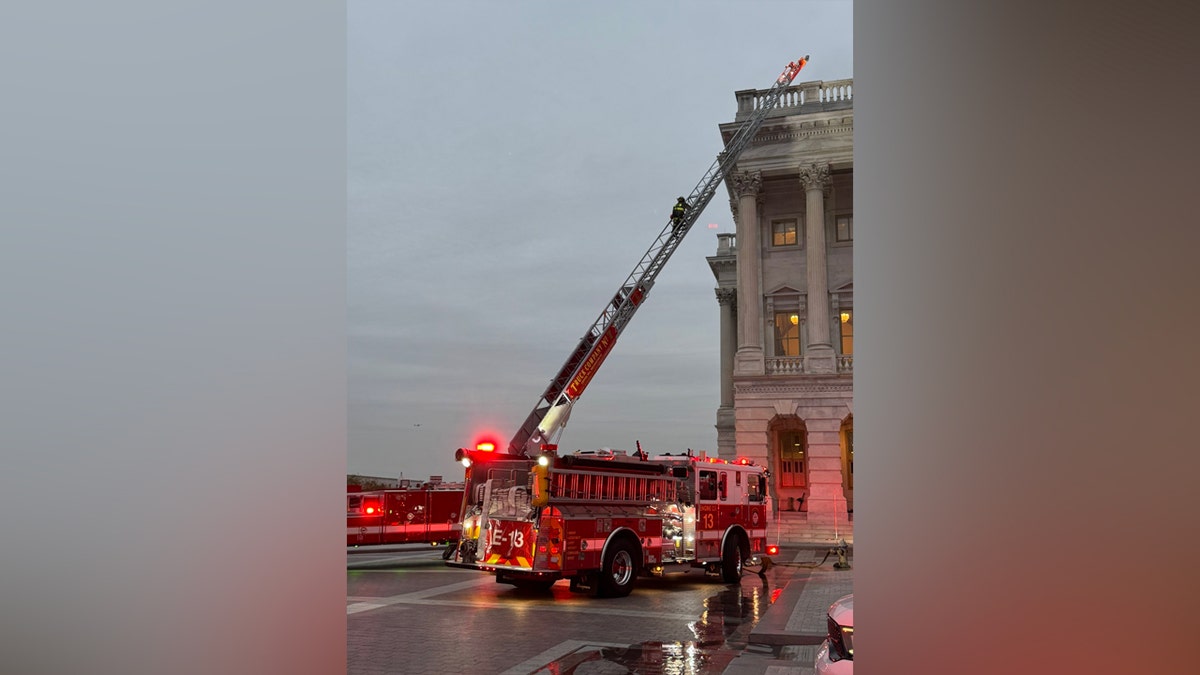 Fire erupts in US Capitol trolley system, at least 2 people receive medical attention at george magazine