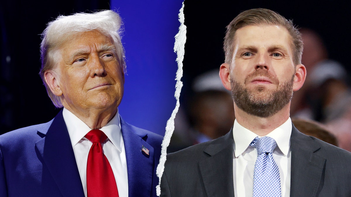 Eric Trump calls his father live on stage during Turning Point event at george magazine