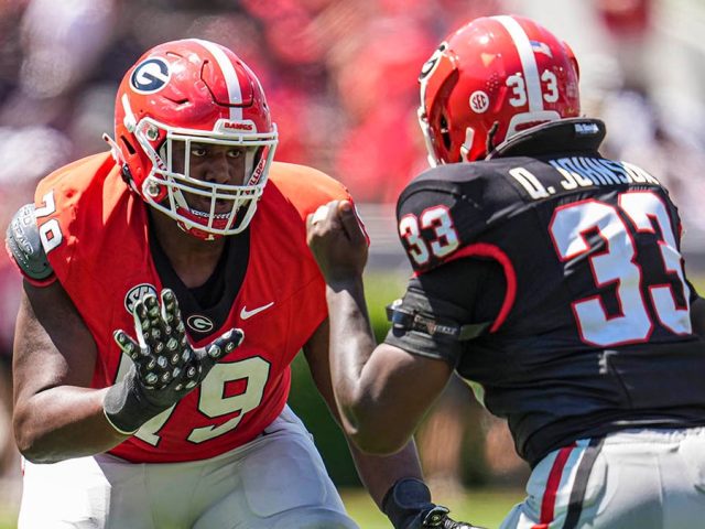 Georgia lineman kicked off team after arrest following high-speed police chase