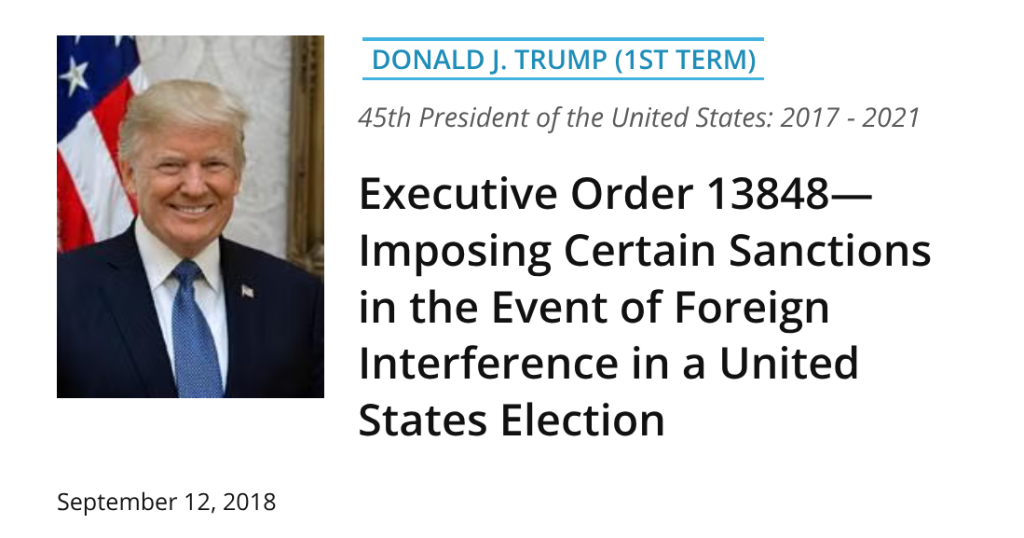 The DEVOLUTION Hoax. Executive Order 13848 is NOT What You Have Been Told  at george magazine