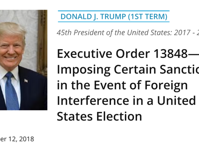 The DEVOLUTION Hoax. Executive Order 13848 is NOT What You Have Been Told