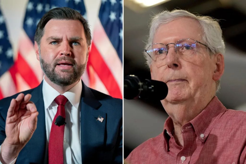 Vance spars with McConnell over ‘ridiculous attack’ on Ukraine peace plan  at george magazine