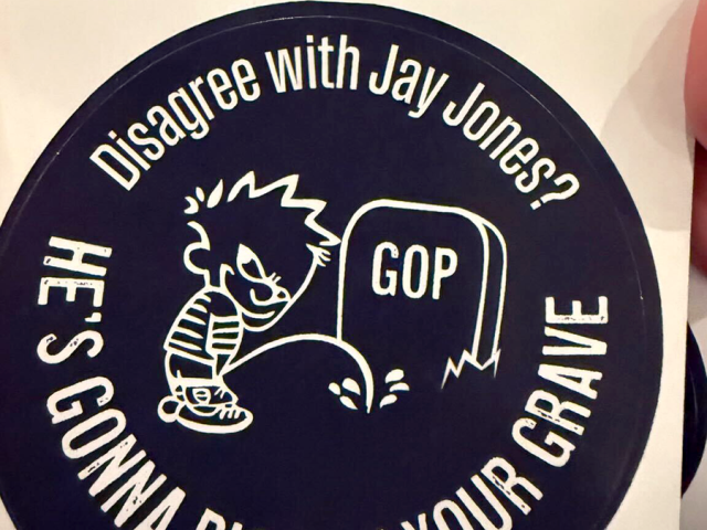 ‘I didn’t vote for the two-bullets guy’: GOP group trolls Jay Jones with stickers at Virginia polls