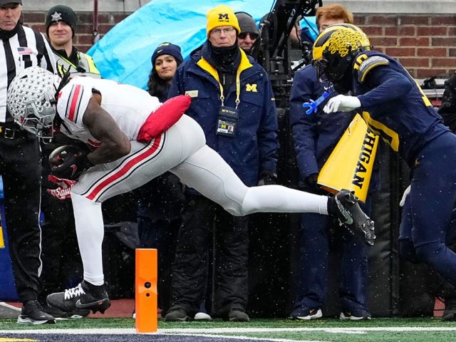 Ohio State’s controversial touchdown in win vs. Michigan causes stir on social media
