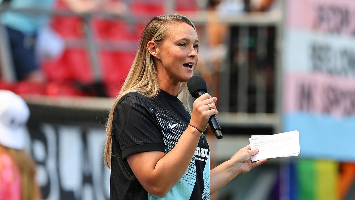 Kylie Kelce fires back at critics' claims she gave her daughters 'boy names'  at george magazine