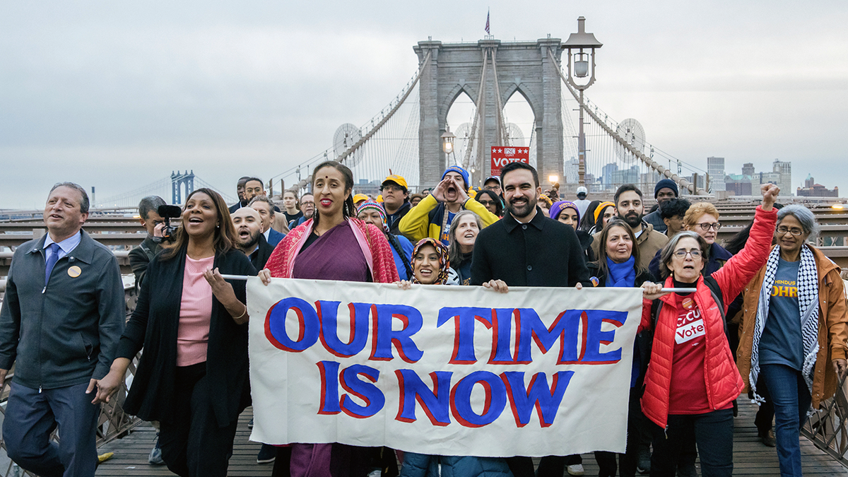 Mamdani vows to defy Trump in fiery final march from Brooklyn Bridge to City Hall ahead of Election Day  at george magazine