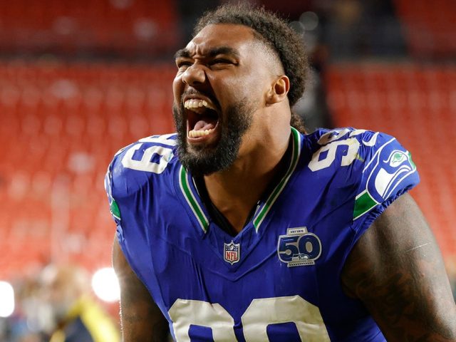 Seahawks star goes viral for tongue wag during blowout win vs Commanders: ‘That’s gonna be a meme somewhere’