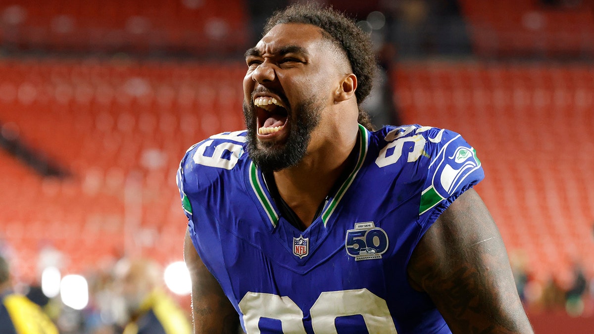 Seahawks star goes viral for tongue wag during blowout win vs Commanders: 'That’s gonna be a meme somewhere'  at george magazine
