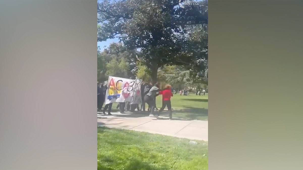 California woman charged with disrupting April Turning Point USA event on a college campus  at george magazine