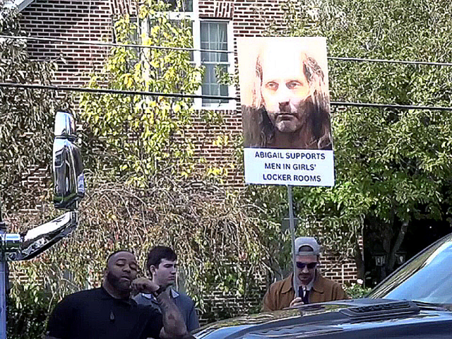 Protester trolls Spanberger with transgender pedophile’s mugshot as he’s due in nearby court