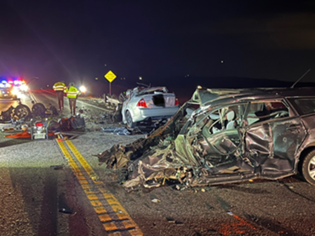 Driver of stolen car rolls into oncoming traffic on Colorado highway killing 5, including 3 children