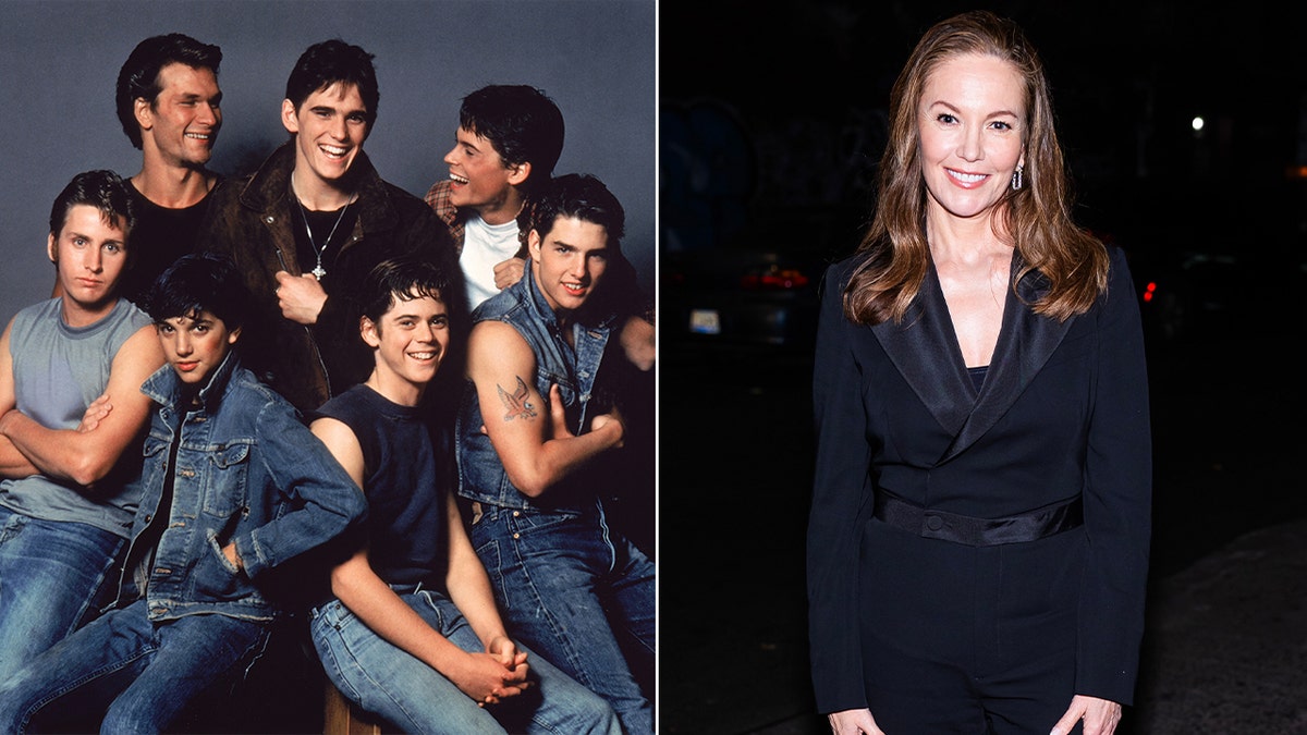 Diane Lane says 'The Outsiders' set had 'too much testosterone for one girl' to handle at george magazine