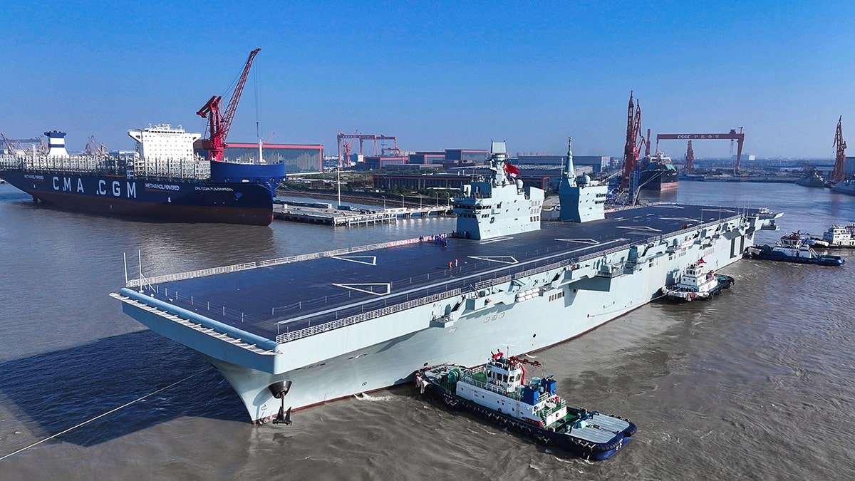 China immediately begins trialing its most advanced amphibious assault ship at george magazine