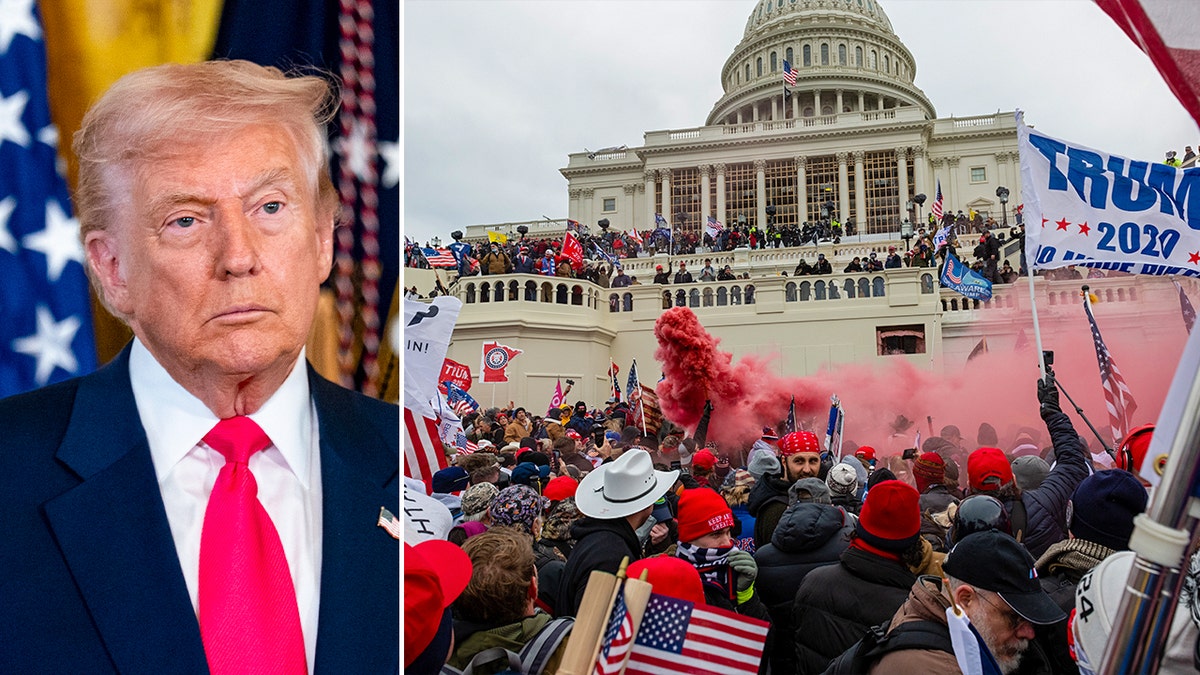 Trump issues fresh pardons for Jan 6 defendants, including woman accused of threatening FBI on social media at george magazine