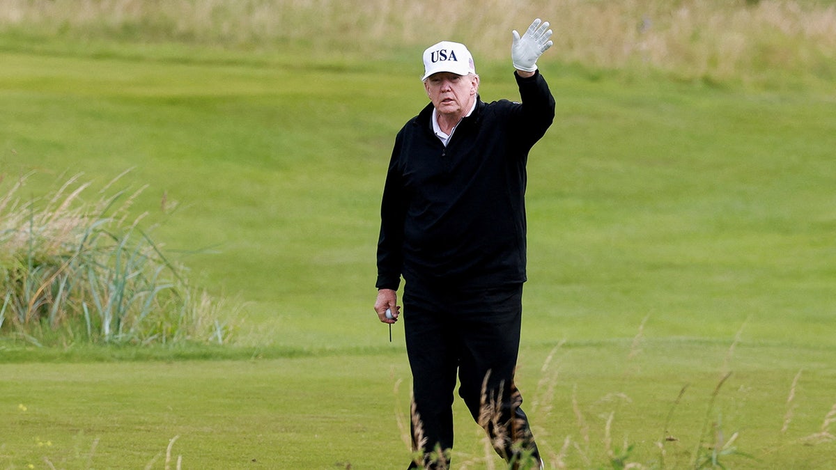 Trump says Biden 'doesn’t want to show up' to golf match, takes jab at former president's game  at george magazine