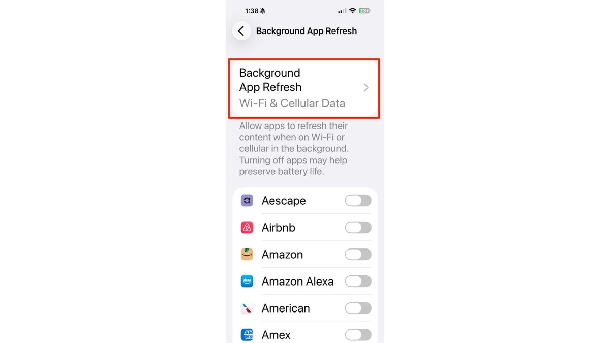 Save data by setting your background app refresh to Wi-Fi only  at george magazine