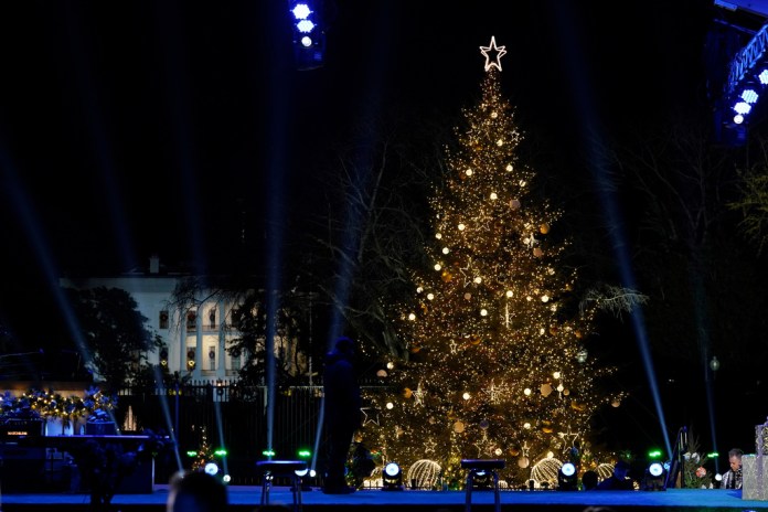 Washington DC lights the National Christmas Tree  at george magazine