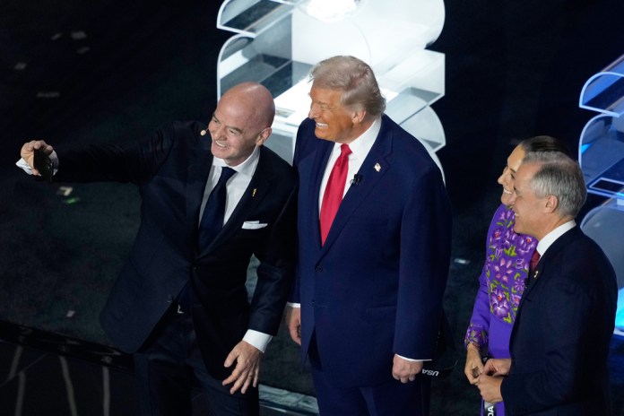 Trump finally gets his peace prize as FIFA hands him inaugural award at World Cup draw  at george magazine