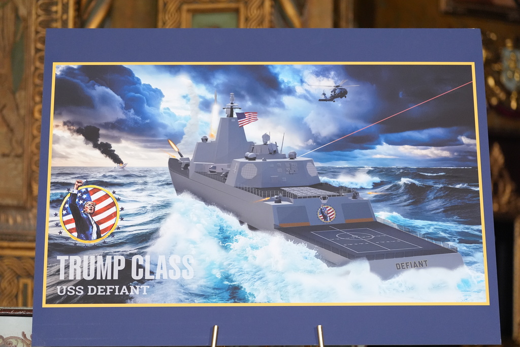 Trump announces new ‘Trump-class’ battleships for US Navy’s ‘golden fleet’ at george magazine
