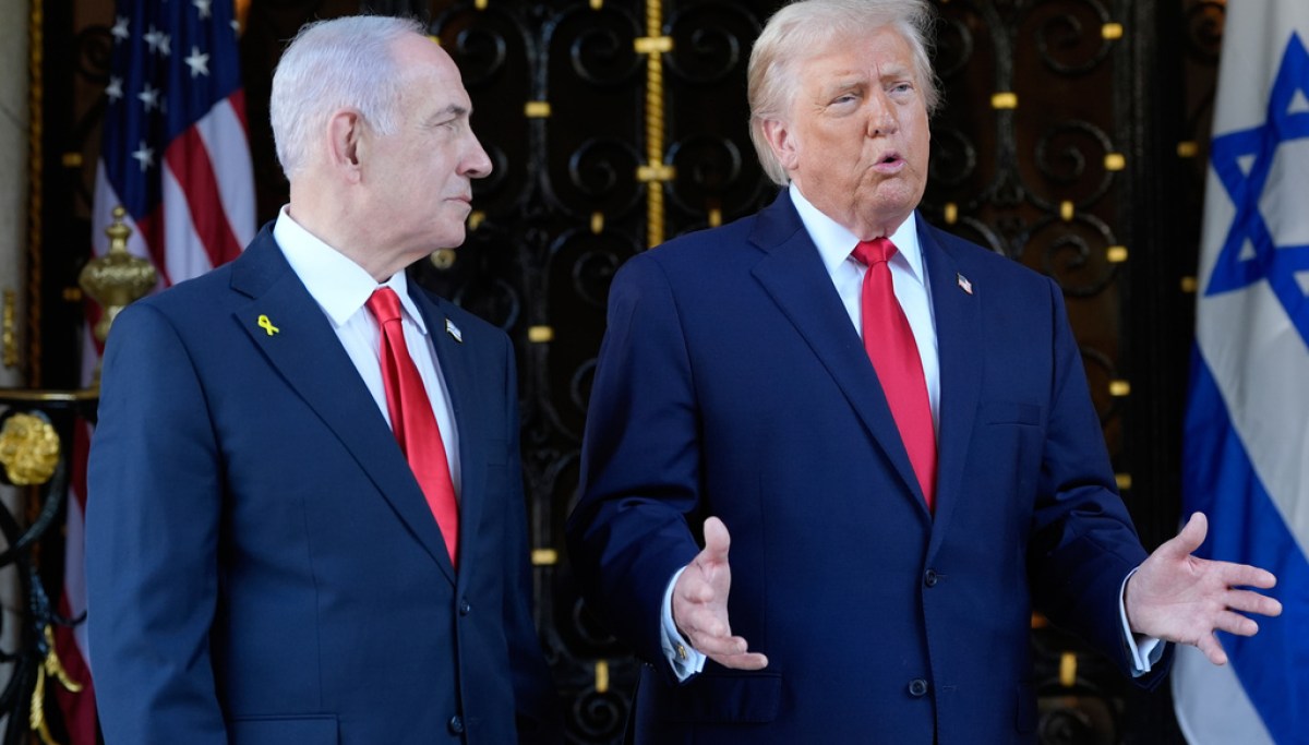 Trump and Netanyahu paper over disagreements at Mar-a-Lago meeting at george magazine