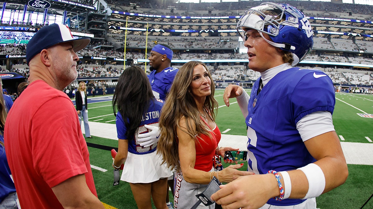 Jaxson Dart's father comes to son's defense after analyst questions Giants rookie's future with team at george magazine